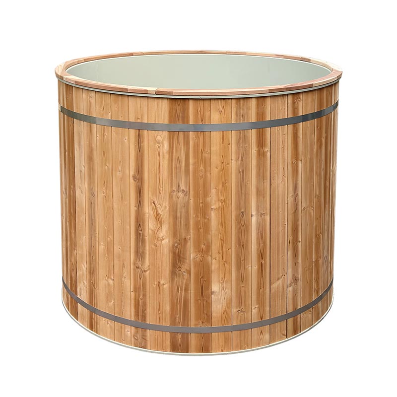 304 स्टेनलेस स्टील लाइनरसह खोल विसर्जन आकाराचा कोल्ड बाथटब