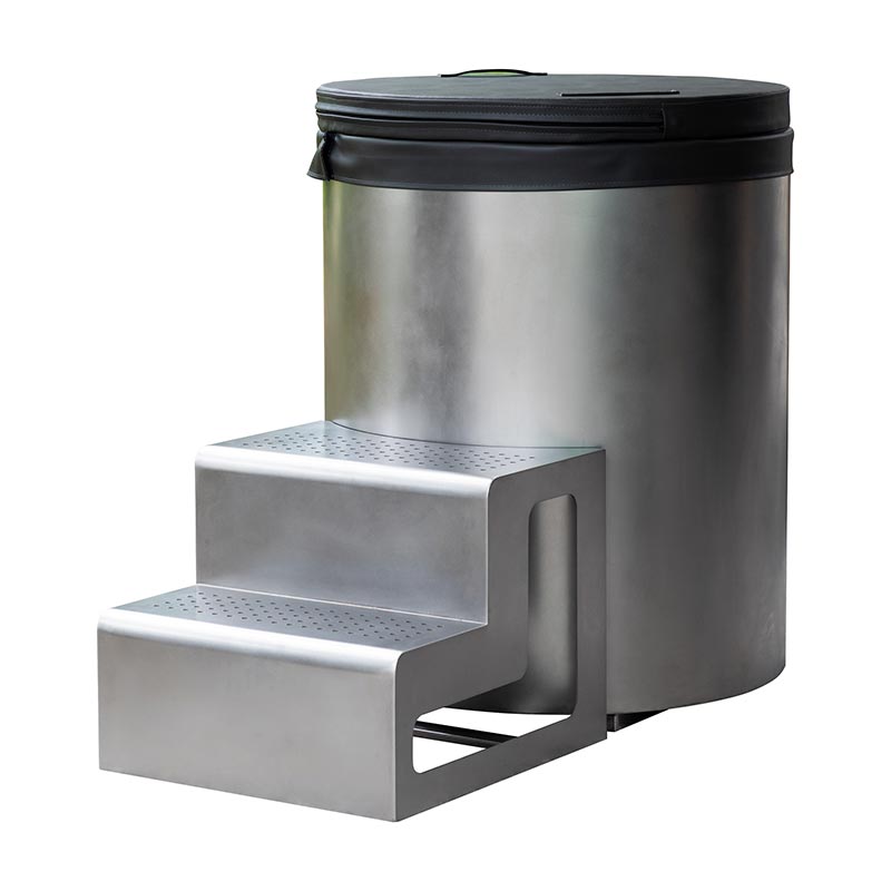 पूर्ण 304 स्टेनलेस स्टील गोल कोल्ड प्लंज टब